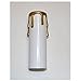 Galapagoz Edison Candle Cover White Plastic with Gold Drips 4 inch Height 1 5/16 inch O.D. New USA