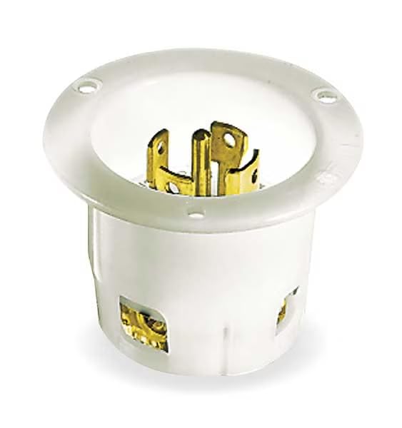 30A Flanged Twist-Lock Inlet 4P 5W 120/208VAC L21-30P WT