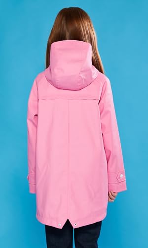 Image of maoo garden Girls Rain Jackets Kids Waterproof Raincoat Lightweight Floral Lining Spring Windbreaker