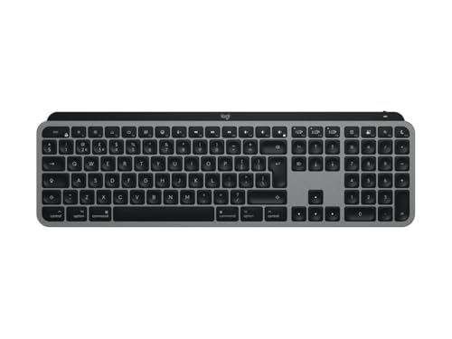 Logitech MX Keys S for Mac Teclado Inalámbrico Teclado Inalámbrico Teclado Teclado LÃquido Preciso Teclas Programables Iluminado Bluetooth USB C Recargable para MacBook Pro/MacBook Air/iMac/iPad