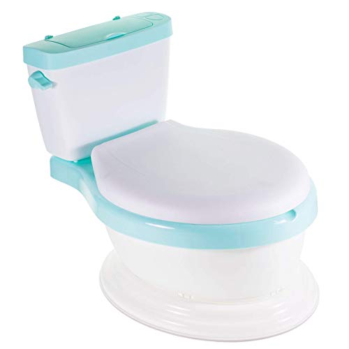 Image of WISHKEY Plastic Comfortable Western Style Toilet Training Potty Seat with Upper Closing Lid, Removable Bowl For Toddler Kids (Pack Of 1, Green)