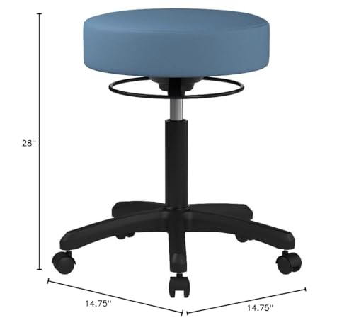 Image of Perch Life Height Adjustable Stool | Desk Height 18-23 inch | Newport Fabric