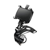 Ywdiml Car Phone Holder, 1400 Degree Rotation Vehicle Dashboard Cellphone Clip Holder, Multifunctional Automotive Interior Smartphone Dash Mount, Universal for SUV Sedan Truck