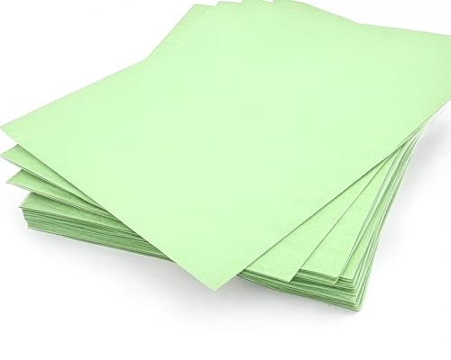 Image of A4 Premium Mint Green Paper - 80 GSM Ultra Smooth Finish | Double Side Printable Colored Sheets For Invoicing, Office, Craft, Letterhead & Projects | Pack of 100 Sheets (Mint Green)