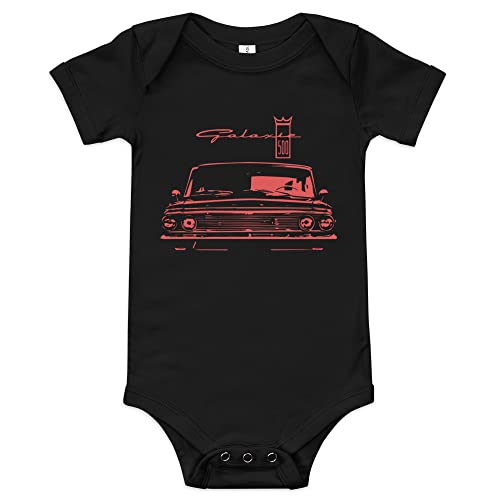 1964 Galaxie 500XL Classic Car Club Custom Baby Onesie Short Sleeve one Piece