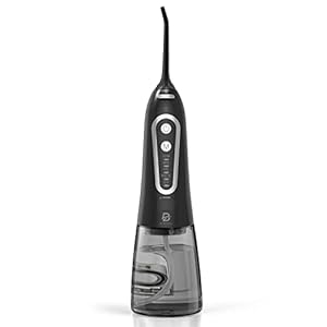 Water Flosser, 300ML watertank Monddouche Elektrisch met 5 modi, 5 sproeiers, professionele IPX7 waterdichte USB-oplader, monddouche-tandreiniger voor thuisreizen (wit) (zwart)