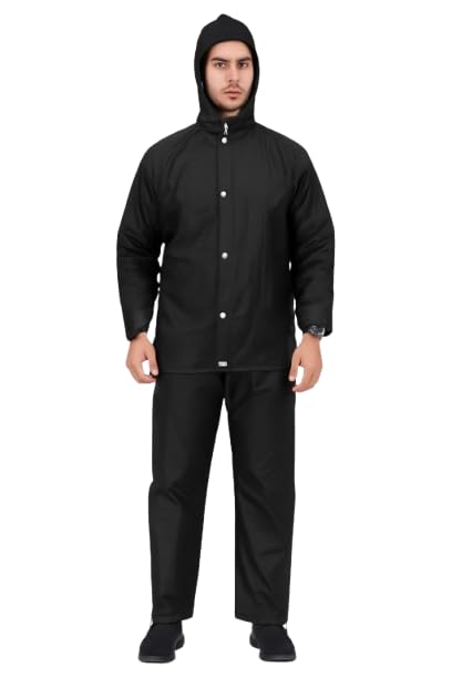 Aastha Imagine Men's & Women's Waterproof Double Layer Reversible Raincoat with Pant - Waterproof, Lightweight, Windproof, Adjustable Hood, Ideal for Outdoor Activities & Rainy Weather-image-45