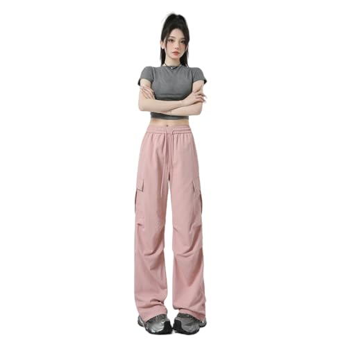 Pantalon cargo femme décontracté à jambe large idéal pour vos sorties urbaines quotidiennes