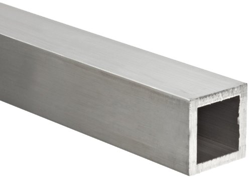 OnlineMetals Aluminum 6063-T52 Square Tubing,ASTM B221, 1-1/4