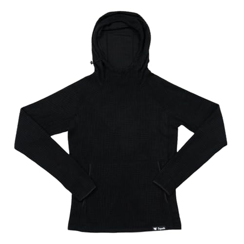 Squak Classic Women’s Microgrid Fleece Hoodie – Lightweight, Breathable Mid-Layer