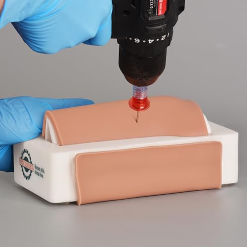 Image of Intraosseous (IO) Access Trainer with Skin Pad, Child Intraosseous (IO) Tibia Trainer, Tibial IO Bone for Medical Education