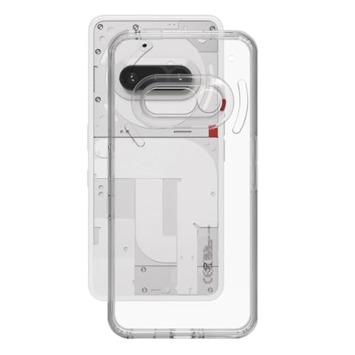 Image of COVERBLACK Flexible Rubber Case Back Cover for Compatible Model with Nothing Phone 3A - Transparent
