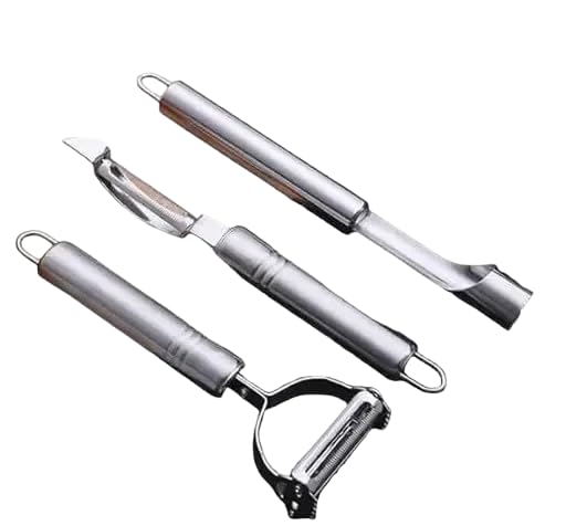 Buy URBAN STORE Fruit Peeler Set – Razor Sharp Cutter, Slicer, and Meat ...