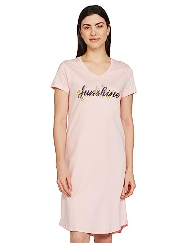 Image of Amazon Brand - Eden & Ivy Women's Cotton Knee Length Regular Fit Nighty (Available in Plus Sizes)