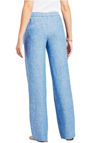 Image of Women's Cotton Linen Solid Lounge Bottom Plus Size Pant Pyjamas for Women Sleepwear Regular Fit Casual Trousers