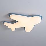  Plafonnier en Forme d\'avion pour Chambre d\'enfant, Lampe créative en métal avec Abat-Jour en Acrylique, LED à intensité Variable, éclairage décoratif pour Chambre d\'enfant, lustres