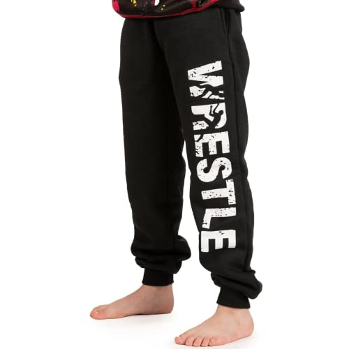 Kids Wrestling Joggers, Cotton Blend, Youth Wresting Sweatpants (Youth Sizes)3