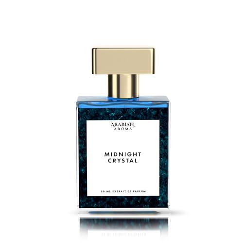 Image of Arabian Aroma Midnight Crystal | Deep Spicy Floral Oriental Scent | Luxurious Long-Lasting Evening Fragrance, Extrait de Parfum, 50 Ml