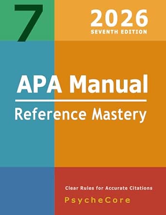 Apa Manual 7th Edition – Reference Mastery: Clear Rules for Accurate ...