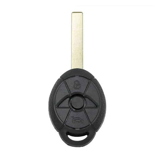 Coque de clé de voiture à 2 boutons pour BMW Mini Cooper S R50 R53 Uncut Blade 2005 2006 2007