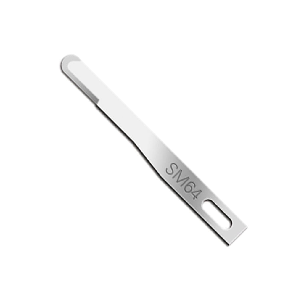Swann-Morton 5904 Rostfreier Stahl Chirurgische Skalpellklinge, Steril, Größe #SM64, Einzelne Folienverpackung, 25 Stück