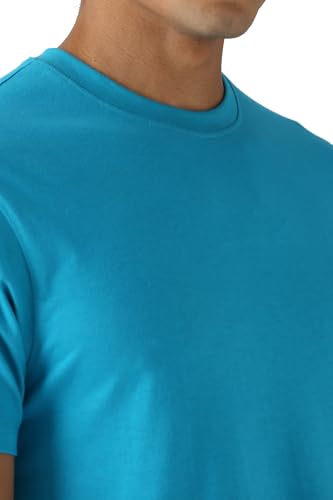 Image of Peter England Men's Cotton Regular Fit Crew Round Neck Tshirt