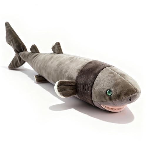 PuffPurrs Cookiecutter Shark Plush – Lifelike 20in Deep-Sea Shark Toy, Realistic Marine Predator Plush Gift for Ocean & Science Lovers