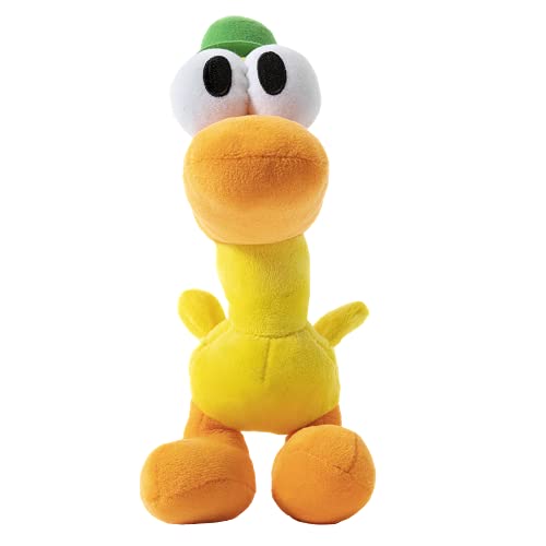 BANDAI - Peluche Musical de Pato de la Serie Pocoyó y Sus Amigos AR77802, Muñeco Suave y Acolchado de Juguete para Bebés y Niños Pequeños, Juguete Interactivo con Sonido.