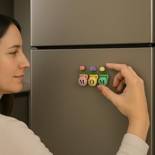 Charming Mini Vase Magnets for Fridge