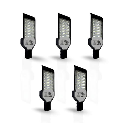 Image of D'Mak LED Street Light White Focus with Lens Waterproof IP65 for Outdoor Purposes (Pack of 5, 72W LED Street Light)