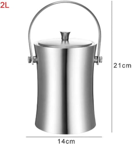 Cubitera de acero inoxidable 2 litros con aislamiento doble para vino 3