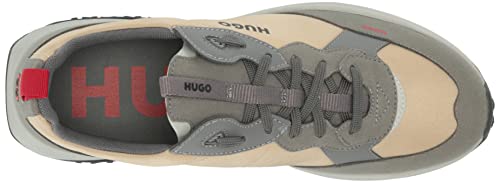 Image of HUGO Mens Running Style Mix Material Sneakers