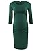 BBHoping Maternity Dress 3/4 Sleeve Ruched Pregnancy Dresses