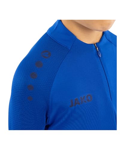 Sudadera JAKO Light Flow azul royal para niños talla 152 con cremallera 4