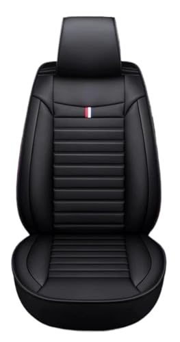 Housse de siège de voiture en cuir PU noir pour Peugeot 206 307SW 308 407