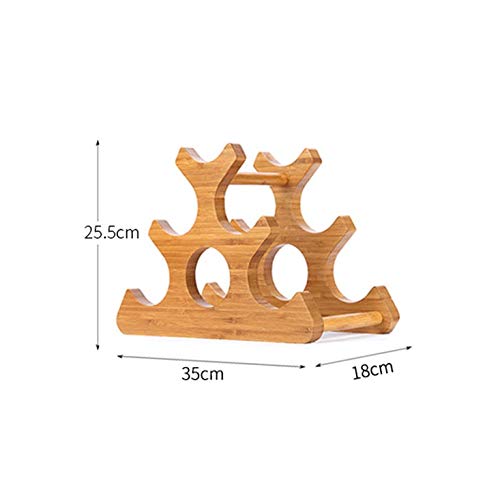 Soporte para botellas de vino estilo europeo madera miniatura 2