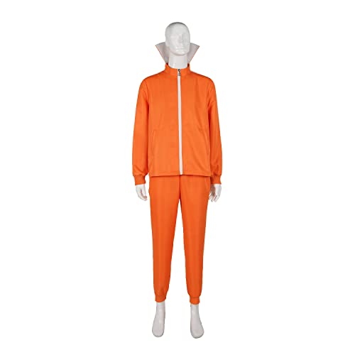 Men's adult sports suit 2-piece hoodie sportswear suit fashion sportswear suit with wig glasses2