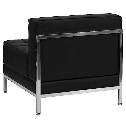 Sillón contemporáneo sin brazos Negro miniatura 4