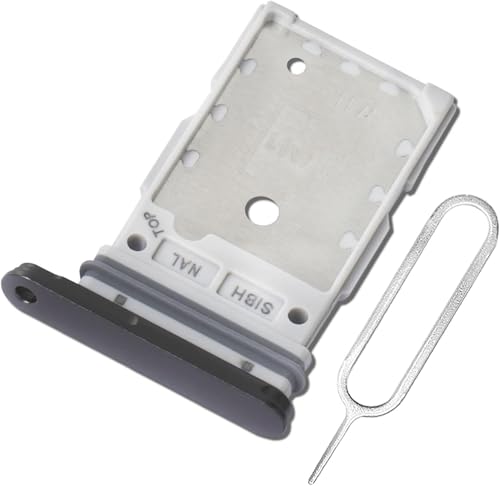 ExtKry Bandeja SIM para Samsung Galaxy S24 Ultra Bandeja Tarjeta SIM Calidad Original Reemplazo Ranura Tarjeta Ejecter Needle Avec Carte SIM (Negro)