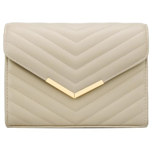 Image of KKXIU Women Formal Vegan Leather Evening Envelope Clutch Purses and Handbags for Party Wedding Prom Bridal