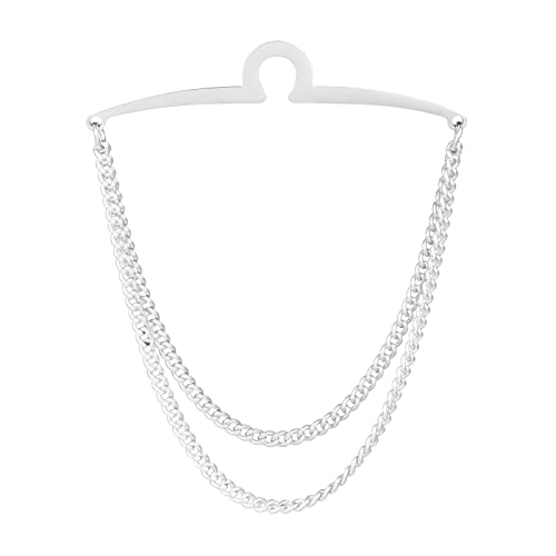 2pcs Set Men's Tie Chain Necktie Tie Clips Link Chain Gift Box4