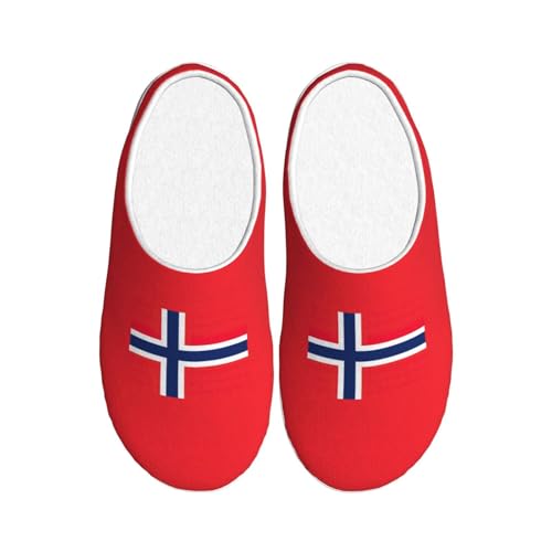 Chaussons drapeau norvégien homme et femme semelle TPR