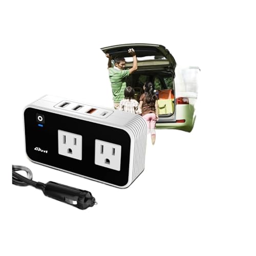 Falownik 200 W Modyfikowany Falowy Samochodowy Inwerter 12 V do 110 V Samochodowy Konwerter Zasilania Do Domu, Kampera(200W-white)