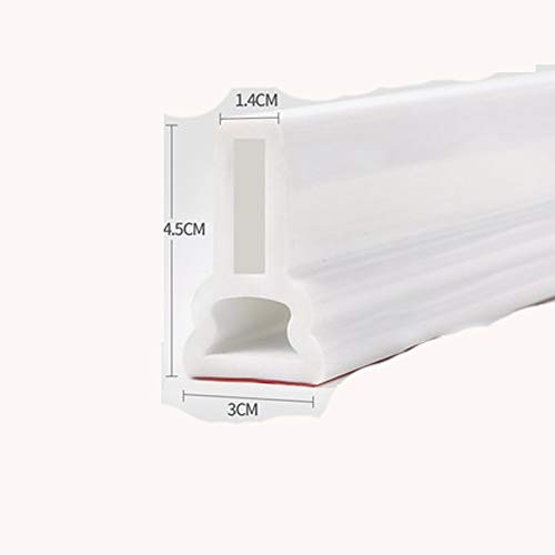 Preisvergleich Produktbild Guoc Duschwasserstop,Silikon-Nassraum Bodenabdichtung,Schwallschutz-Profil Biegsamer Wasserdichter Streifen,Bad Wassersperre Für Nass- Und Trockentrennung,Flexible Silicone Water Stopper Strips