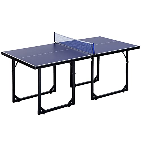 SALVASPAZIO: A fine partita, ripiega le gambe del tavolo da ping pong, separa le due metà del tavolo e riponilo in ripostiglio, in camera o in garage in attesa della prossima sfida.