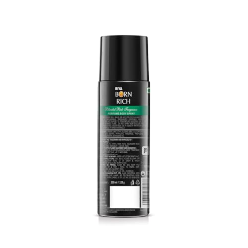 Image of Riya Born Rich Deodorant | Blended Rich Fragrance | Body Spray 200 Ml | Long Lasting