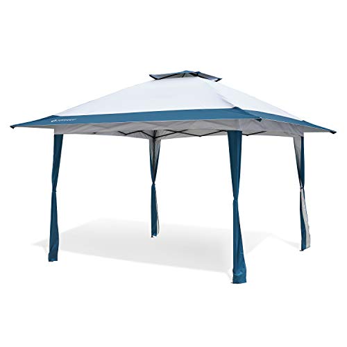 Arrowhead Outdoor 13’x13’ Pop-Up Canopy & Instant Shelter, Easy One Person Setup, Water & UV Resistant 150D Fabric, Height Adjustable, Wheeled Carry Bag, Guide Ropes & Stakes Included, USA-Based