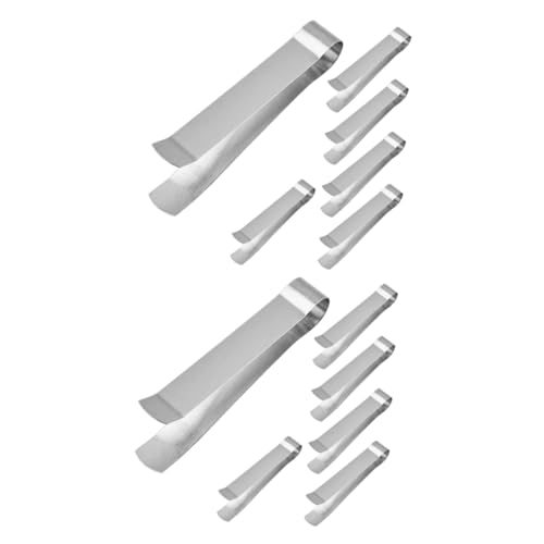 MUELODSIC 2sets Candle Wick Trimmer Set Candle Put Out Tool Stainless Steel Tweezers for Aromatherapy 6pcs*2