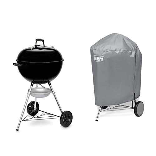 WeberOriginal Kettle E-5710 BLK EU + Grill Cover, Fits 57 cm charcoal grills