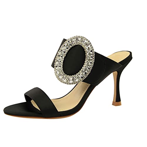 Talons hauts aiguilles avec sandales féminines bicolores pour un galbe parfait
